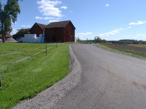 roadways go through people's farms.